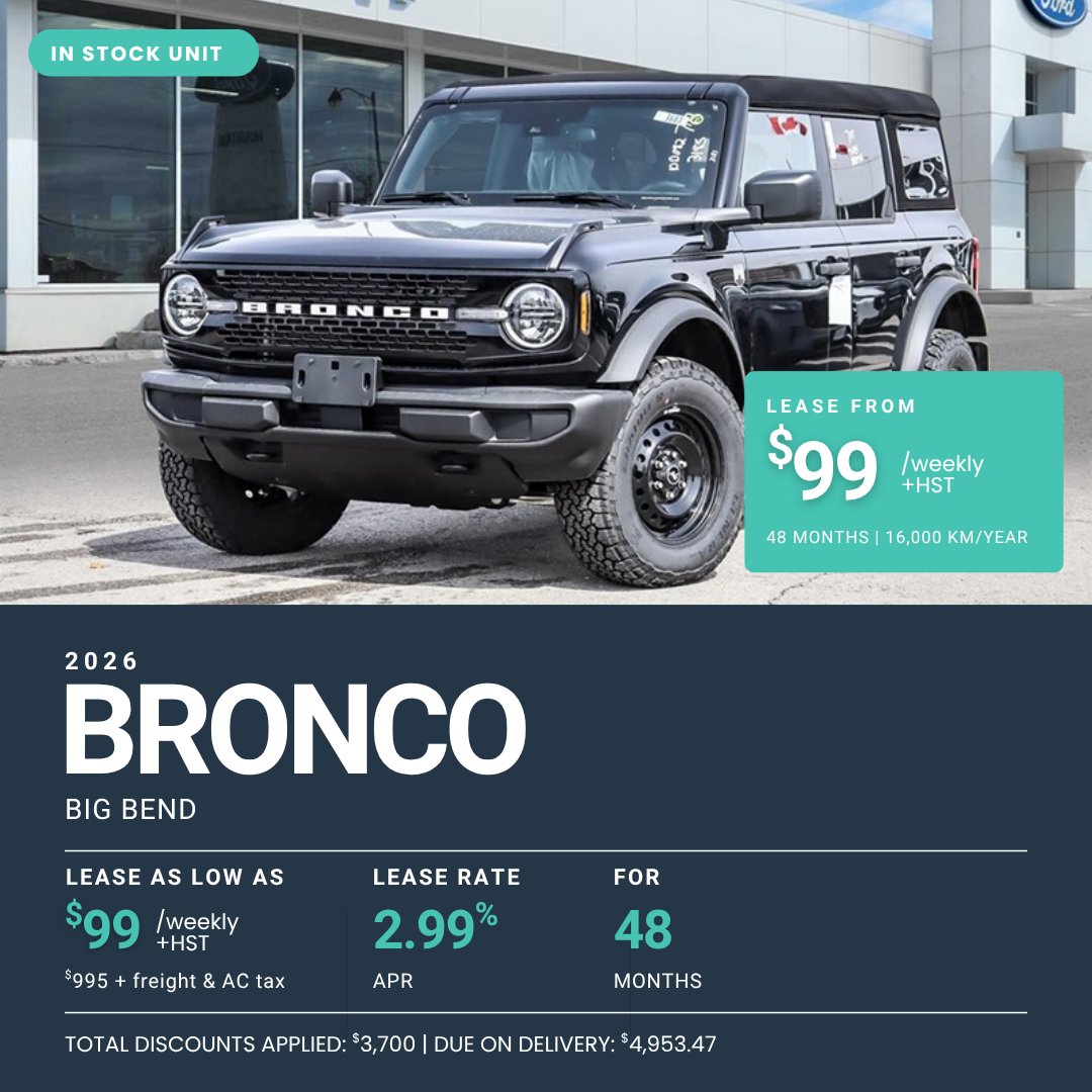 2026 Ford Bronco Big Bend