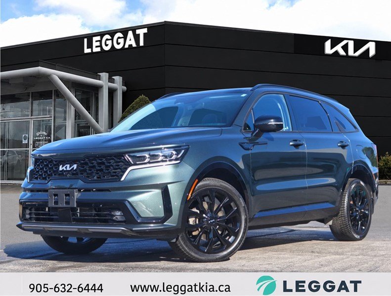 2022 Kia Sorento SX AWD w/Black Leather/PANO-ROOF/TURBO/360 CAMERA