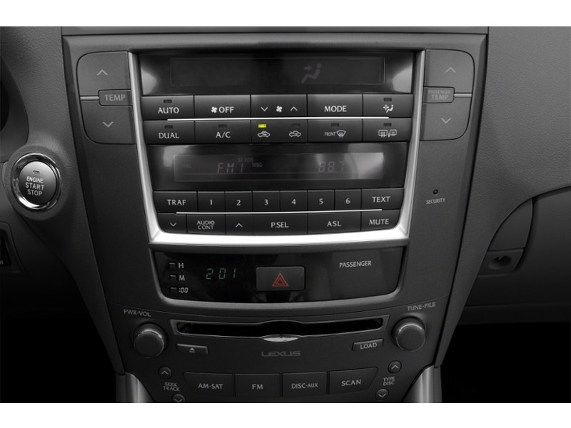 2012 Lexus IS 250 4dr Sdn Auto AWD Interior Shot 2