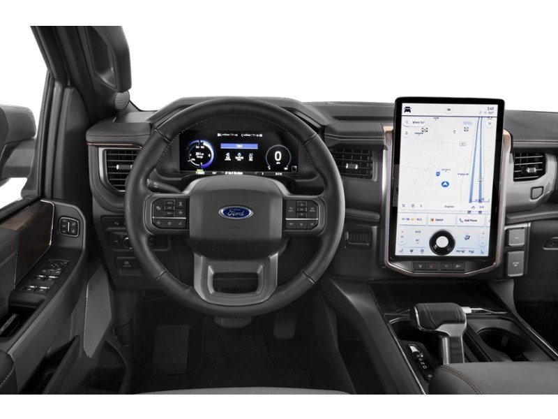 2022 Ford F-150 Lightning LARIAT 4WD SuperCrew 5.5' Box Interior Shot 3