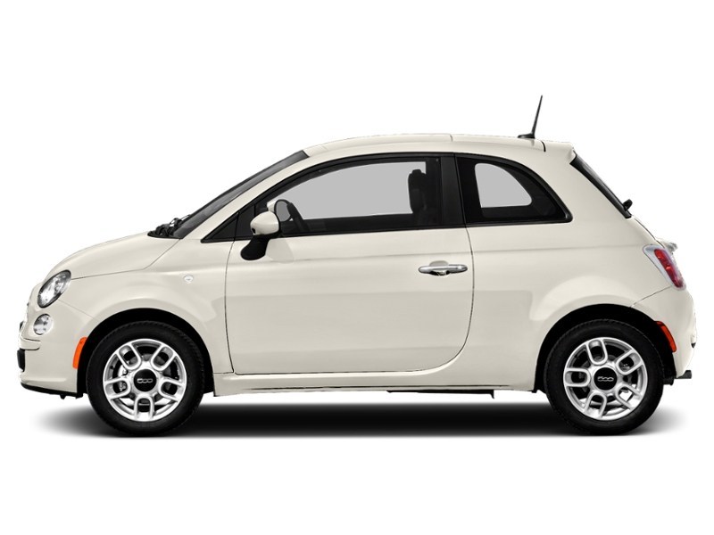 2015 FIAT 500 2dr HB Pop Bianco Perla (Pearl White Tri-Coat)  Shot 45