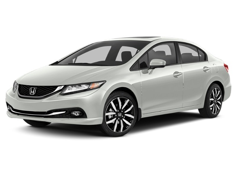 2015 Honda Civic Sedan 4dr Auto Touring Taffeta White  Shot 1