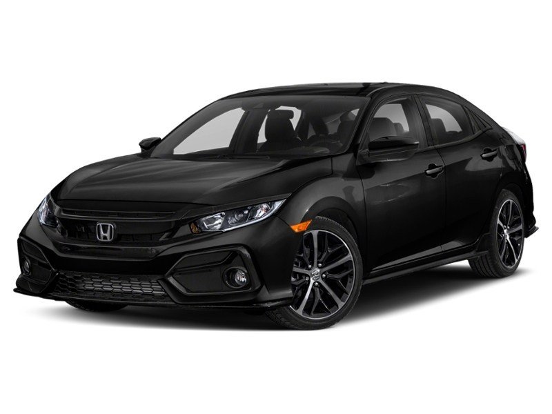 2020 Honda Civic Hatchback Sport CVT Crystal Black Pearl  Shot 16