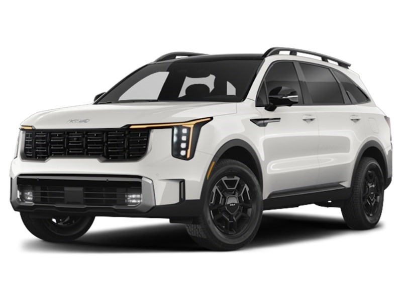 2025 Kia Sorento X-Pro AWD w/Olive Brown Interior Glacial White Pearl  Shot 2