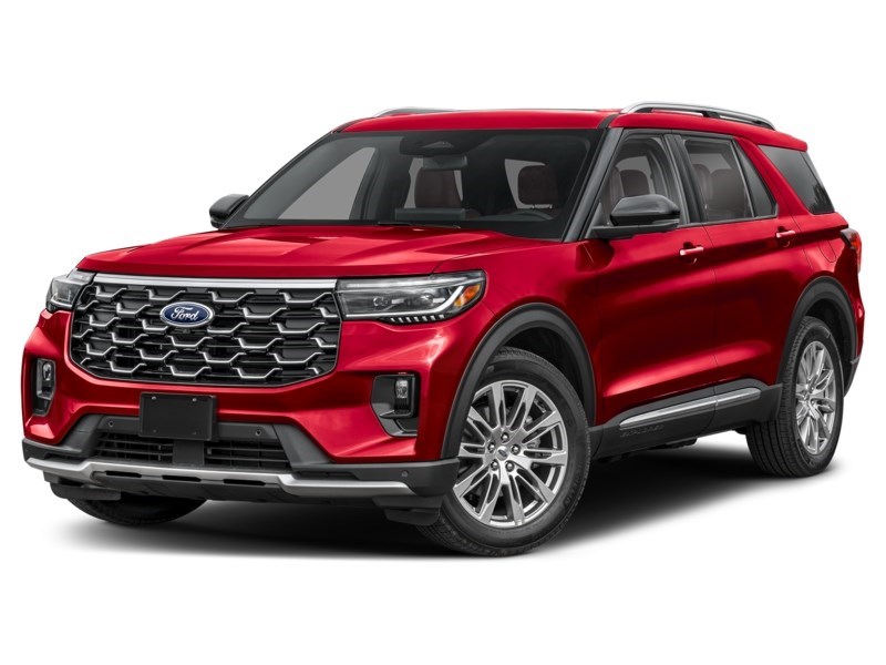 2026 Ford Explorer Platinum 4WD Rapid Red Metallic Tinted Clearcoat  Shot 4