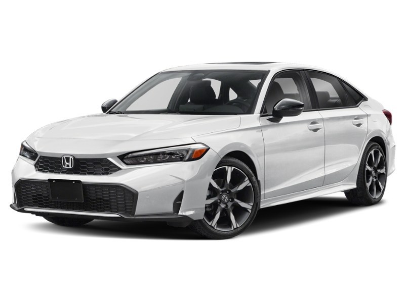 2025 Honda Civic Sedan Hybrid Sport Touring eCVT Platinum White Pearl  Shot 13
