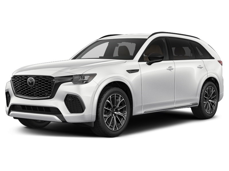 2026 Mazda CX-70 PHEV Signature AWD Rhodium White Metallic  Shot 3