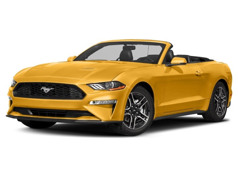 2018 Ford Mustang EcoBoost Convertible Triple Yellow Tri-Coat  Shot 4