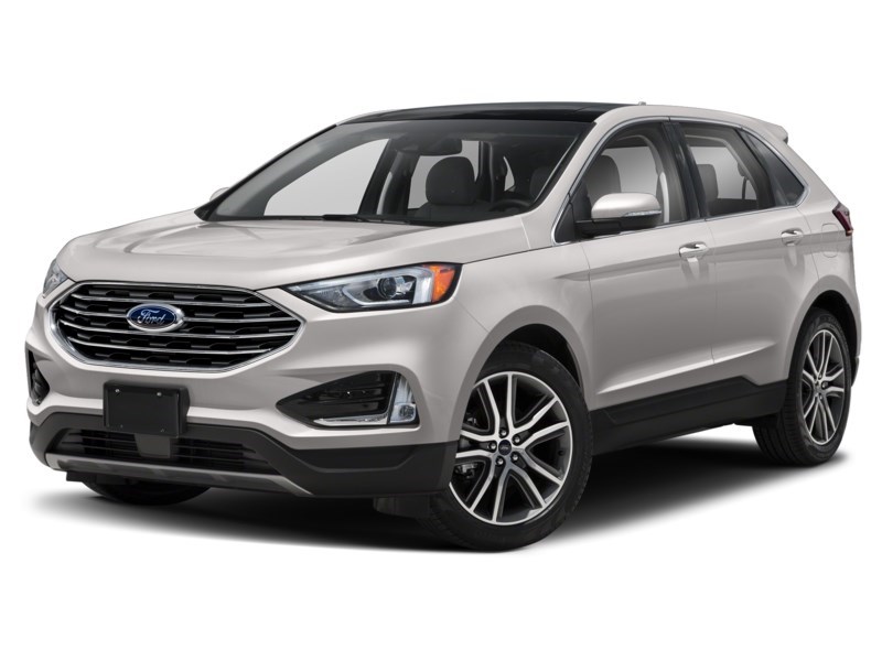 2019 Ford Edge SEL AWD White Platinum Metallic Tri-Coat  Shot 4