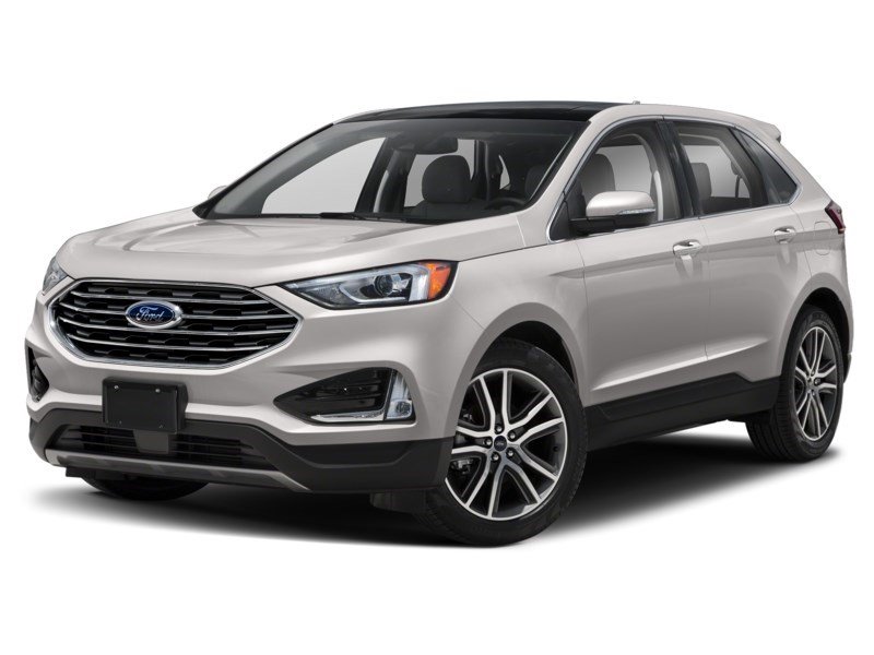 2019 Ford Edge Titanium AWD White Platinum Metallic Tri-Coat  Shot 4