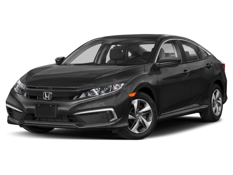 2019 Honda Civic LX CVT Crystal Black Pearl  Shot 4