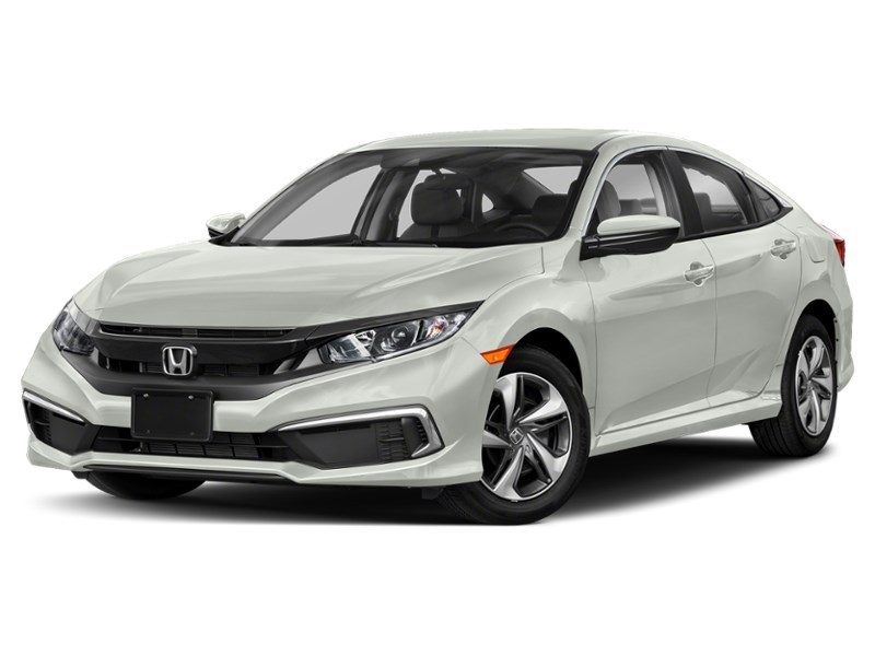 2020 Honda Civic Sedan LX CVT Platinum White Pearl  Shot 4