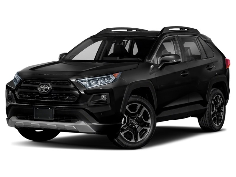 2019 Toyota RAV4 AWD Trail Midnight Black Metallic  Shot 4