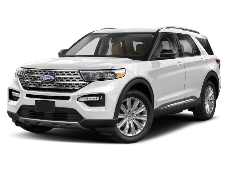 2021 Ford Explorer Limited 4WD Star White Metallic Tri-Coat  Shot 7
