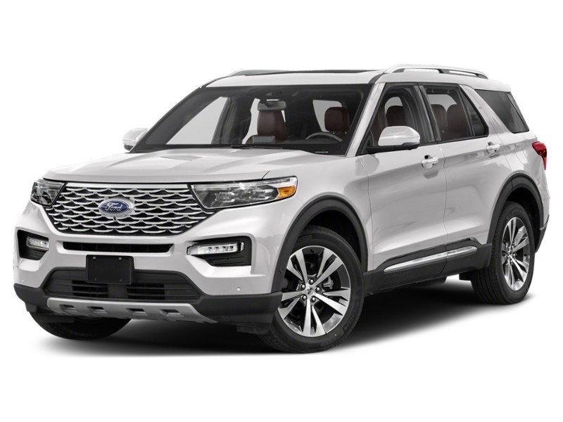 2021 Ford Explorer Platinum 4WD Star White Metallic Tri-Coat  Shot 10