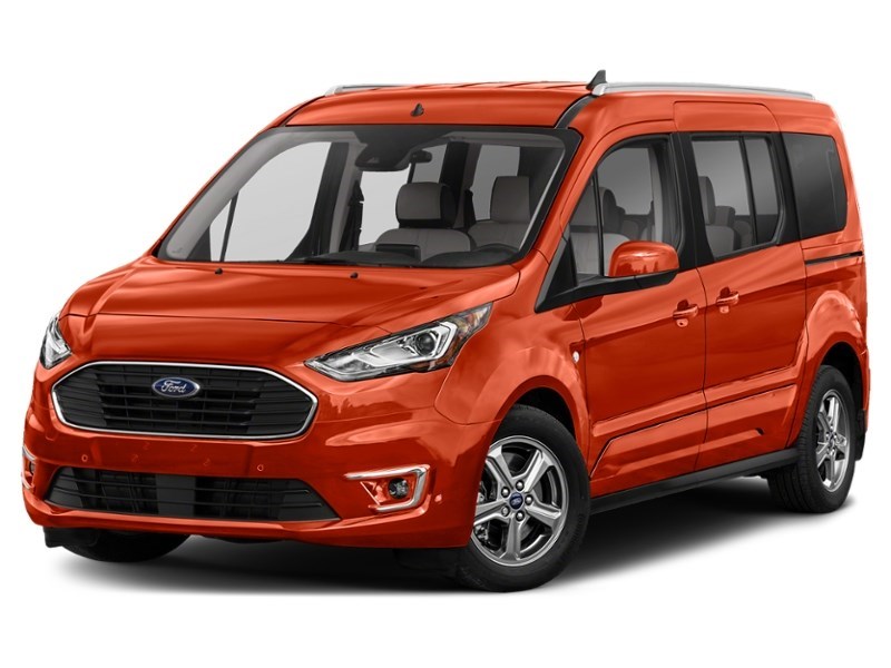 2022 Ford Transit Connect Titanium w/Dual Sliding Doors Sedona Orange Metallic  Shot 1