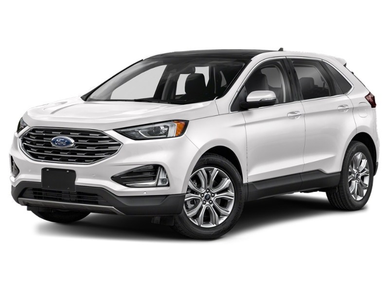 2022 Ford Edge Titanium AWD Star White Metallic Tri-Coat  Shot 1