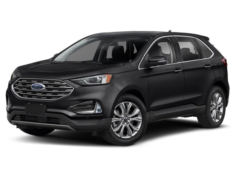 2022 Ford Edge Titanium AWD Agate Black Metallic  Shot 4