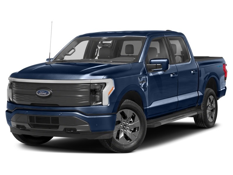 2023 Ford F-150 Lightning LARIAT 4WD SuperCrew 5.5' Box Antimatter Blue Metallic  Shot 40