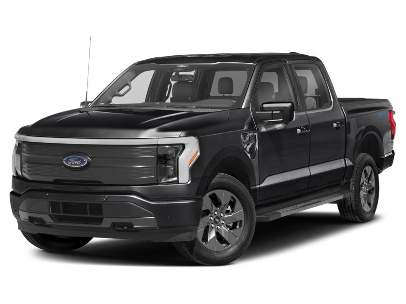 2025 Ford F-150 Lightning LARIAT 4WD SuperCrew 5.5' Box Agate Black Metallic  Shot 4