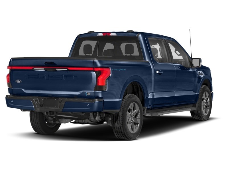 2023 Ford F-150 Lightning LARIAT 4WD SuperCrew 5.5' Box Antimatter Blue Metallic  Shot 38