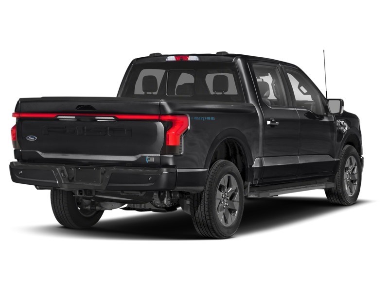 2025 Ford F-150 Lightning LARIAT 4WD SuperCrew 5.5' Box Agate Black Metallic  Shot 2