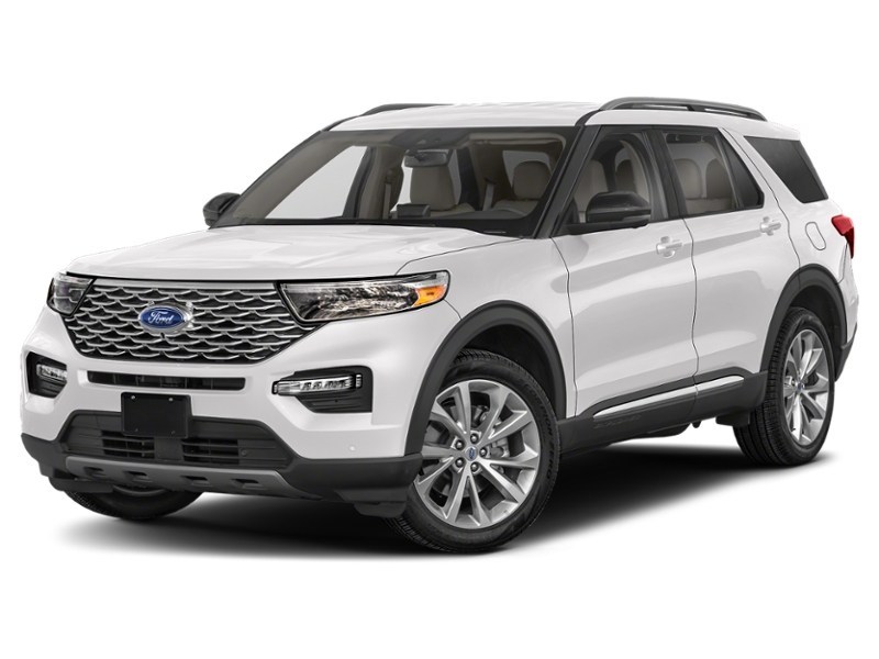 2023 Ford Explorer Platinum 4WD Star White Metallic Tri-Coat  Shot 10