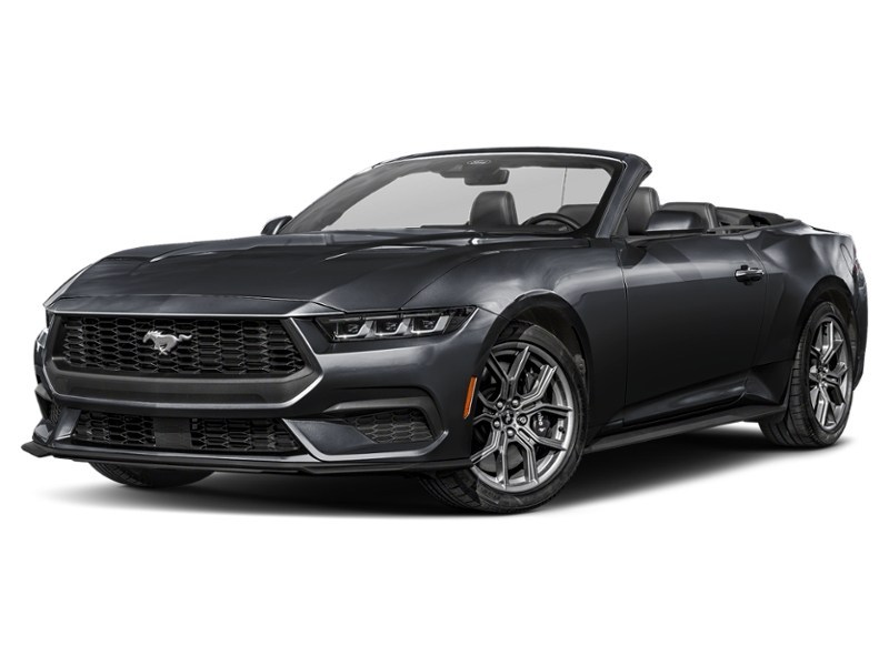 2026 Ford Mustang EcoBoost Convertible Shadow Black  Shot 1