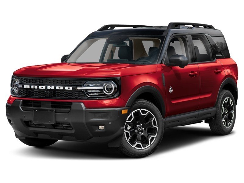 2026 Ford Bronco Sport Outer Banks 4x4 Ruby Red Metallic Tinted Clearcoat  Shot 4